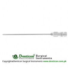 Tuohy Lumbar Puncture Needle 17 G - With Luer Lock Connection - Special Tip Stainless Steel, Needle Size Ø 1.4 x 76 mm